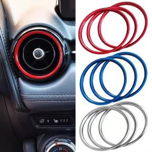 Car Air Conditioner AC Vent Outlet Ring Trim Fit For Mazda MX-5 MX5 Mazda 2 CX-3 CX3 RF ND Auto Accessories