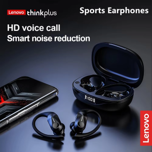 Lenovo | Lenovo LP75 Sports Wireless Earphones with MicsButton Control LED Power DisplayHifi Stereo Sound Bluetooth 5.3 TWS Headphone
