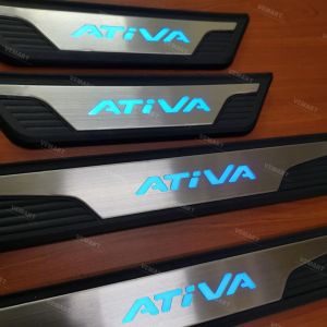 perodua ativa door step led sill plate panel Protector anti scratch accessories