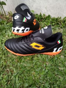 Sepatu futsal / badminton lotto Hijau stabilo Sol Jahitan Muter size 38 sampai 43