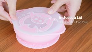 Marcus & Marcus Toddler First Self Feeding Set 12m+ ( Silicone Bowl Fork & Spoon )