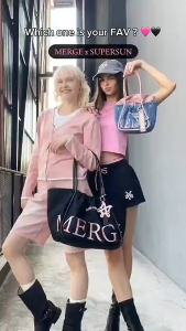 🔥🔥100%แท้💯 MERGE A DAY x SUPER SUN/Merge กระเป๋า official กระเป๋าถือ สะพายข้าง