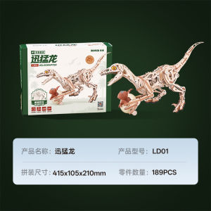 ROKR Stegosaurus Mechanical Dinosaur Toy Building Blocks DIY Handmade Wooden Assembly Model for Boys And Girls Prehistoric Planet