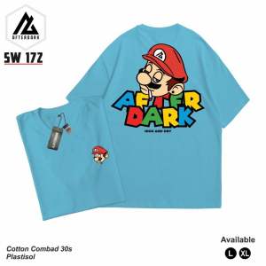 Kaos Distro Afterdark motif terbaru / T Shirt distro pria dan Wanita After Dark