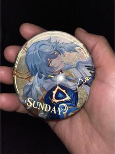 Sunday Themed Reflective Badge Pinback Button Cartoon Anime Poster Instant Photo Small Card Star Rail Themed Collectible Item