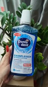 Nước súc miệng Dontodent Đức bảo vệ răng miệng diệt khuẩn hơi thở thơm mát 500ml