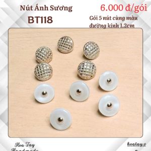 Nút Áo Nhí- Nút Ánh Sương BT118 – Tinh Tế và Sang Trọng Cho Mọi Thiết Kế