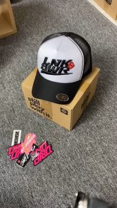 Linkswear Topi Trucker Hat Jaring Distro Black White 02