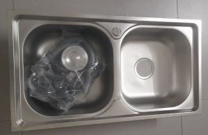 1 Bộ Chậu Rửa Chén 2 Hộc Inox + Vòi Rửa Chén Inox Cao Cấp + Kèm Bộ Xả 2 Hộc Giá Rẻ