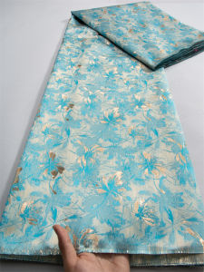 Kalume African Lace Fabric Green Brocade Nigerian Jacquard Fabric High Quality French Lace Fabric For Diy Sew Party Cloth F3793