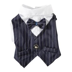 English Style Gentleman Dog Dress Puppy Suit with Tie for Formal Occasions Four Seasons Wedding Pet Photo Teddy Clothes