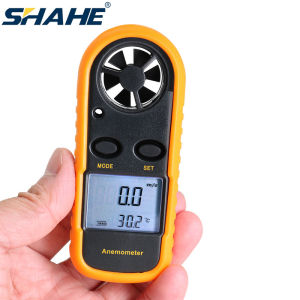 FF-30เครื่องวัดความเร็วลมดิจิตัลลมมือถือ SHAHE จอ LCD แบคไลท์เครื่องวัดความเร็วการไหลเวียนของอากาศมิเตอร์วัดลมเกจวัดอุณหภูมิ