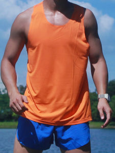 Professional Running Vest Lightweight Breathable Quick Dry Loose Fit Marathon No Stitch Sealed Shoulder White T-Shirt Summer Competition Wear