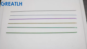 GREATLH Bone Nail Orthopedic Elastic Intramedullary Nail Titanium Alloy Materials Pet Instrument 1.5-4.0mm 440mm