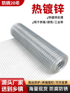 Galvanized Steel Wire Mesh Chicken Farm Fence Net Thickened Small Hole Fence Outdoor Welded Wire Barrier Protection Net
