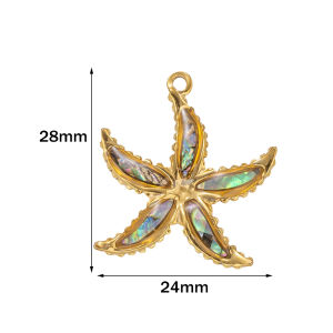2pcs Stainless Steel Shell Ocean Devil Fish Tortoise Conch Charm Pendant for DIY Necklace Bracelet Jewelry Making Accessories
