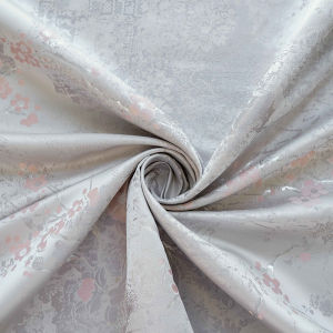 Bright Silk Plum Blossom Color Woven Fabric Sewing Womens Dress Cheongsam Material TJ21780