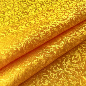 75x50 ซม.ดอกไม้ข้าวสาลีรูปแบบ Damask ผ้าไหมซาตินผ้า Jacquard ผ้า DIY Cheongsam เครื่องแต่งกายเบาะผ้าม่านเย็บ Patchwork