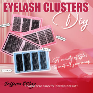 SUNYWILL Natural Cluster Lashes Individual False Eyelashes Extension High-capacity Eyelash DIY at Home Easy For Beginners