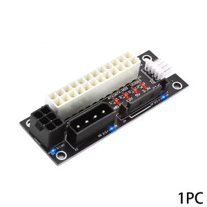 1-5PCS Power Supply Dual PSU Block Synchronizer ADD2PSU ATX 24Pin To 4Pin Mining Adapter with Multiple Power LED Power Board