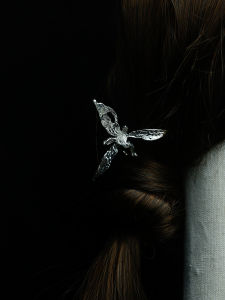 Handmade S925 Silver Hairpin Orchid Design Cold Wind New Chinese Style Artistic Hair Accessories Vintage Court Style Custom Brand