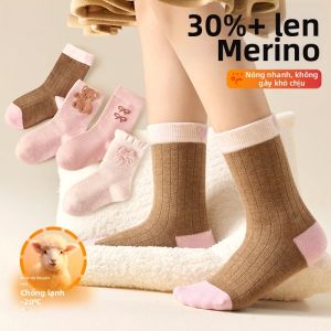 Vớ Len Dày Không Seam Cho Trẻ Em