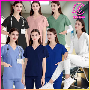 Wholesale Operating Room Medical Uniform Scrubs Hospital Working Scrubs Set Medical Supplies Nurse Dental Surgery Suit Workwear Hand Brushing Clothes Female Oral Doctor Work Short-Sleeved Washing New Style Operating Room Beauty