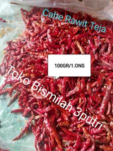 CABE RAWIT TEJA KERING BERAT 100GRAM/1ONS SUPER PEDAS