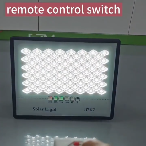 GXG Solar Flood light LED Strong Light Outdoor Garden Courtyard Light Remote Control Waterproof Glass