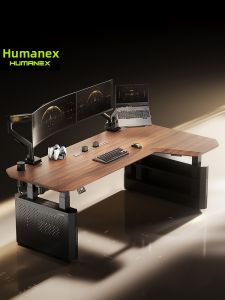 Smart Adjustable Electric L-Shaped Computer Desk