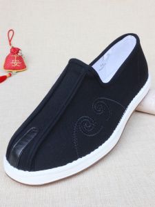 Beijing Old Man Cloth Shoes Mens New Thousand Layer Bottom Artemisia Anti Odor Shock Absorption Retro Hanfu National Trend Daoist Tai Chi Shoes