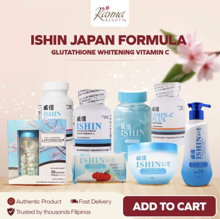 ISHIN Japan Formula Glutathione whitening vitamin C - KANNA BEAUTY