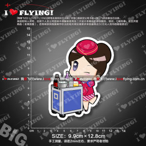 ฉลากกาวไม่แห้งที่ทนต่อการเปียกพร้อมรถเข็นอาหารในเครื่องบิน กระเป๋าเดินทางแบบมีล้อสำหรับการเดินทางทางอากาศของสายการบินใต้ร่มรัฐ