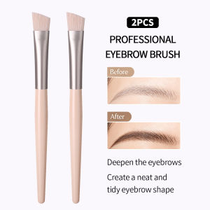 2PCS Angled Eyebrow Brush SetFor Brow Stroke&Neat Brow DefinitionBrow Pomade&Fill Sparse BrowsCreate Realistic Eyebrow Look