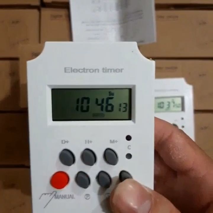 Bộ hẹn giờ tự động electron timer Kg316T-II/25A/220V có khóa phím, công tắc điện hẹn giờ bật tắt điện tự động - Điện lạnh Thuận Dung