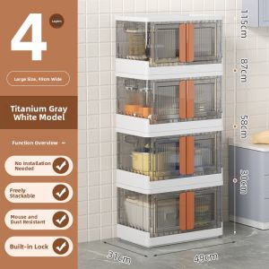 MONLEYTA | Large Capacity Foldable Plastic Storage Box