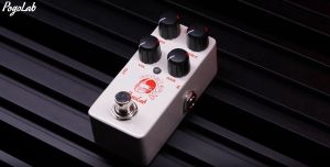 Pogolab cục Phơ Guitar bàn đạp hiệu ứng mini bàn đạp biến dạng hai thương hiệu EQ mid và treble chức năng true bypass DC 9V cho guitar điện