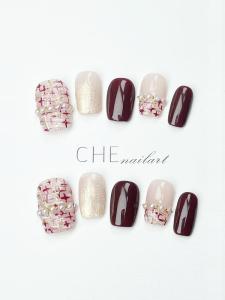 2025 New Short Nail Patches Wearable Wedding Nails Bright Color Series Handmade Crafted Durability Short Square Nail Tips