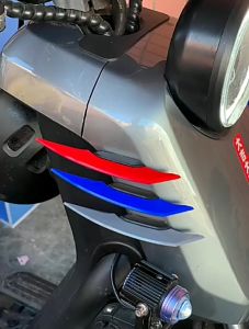 2 Buah Motor Winglet Aerodinamis Spoiler Sayap Sisi Spoiler Stiker Sayap Dinamis Olahraga Mode