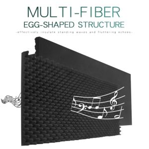 BEIYIN Premium Acoustic Foam Egg Crate Soundproof Panels 150X60X5CM High Density Sound Absorption Foam Panels Wall Noise-Reducing Acoustic Treatment Panels for Recording Studio