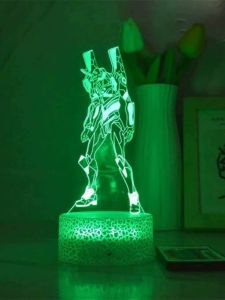 EVA Second Impact Anime Night Light Atmosphere Figure Lili Handmade Collectible Toy Anime Themed Desk Lamp