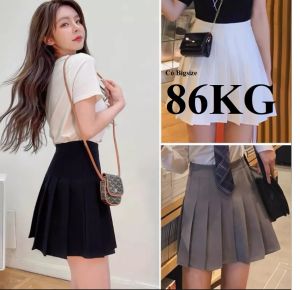 Chân Váy Xếp Ly Tennis Bigsize tới 86Kg Vải tuyết mưa cao cấp Đi chơi đi tiệc đi làm chơi đi học Dài 45CM dây kéo bên sườn.