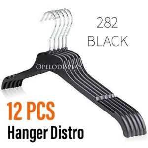 Hanger baju / Jemuran baju Distro 282 HITAM Gantungan Baju Distro