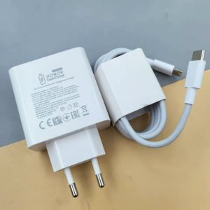Honor 300 200 Ultra 100W Super Fast Charger PD/QC 3.0 EU/US Wall Adapter For Magic 7 6 Pura 80 70 Pro +1/1.5/2 M PD Type C Cable