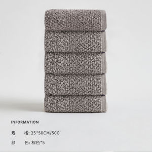 Sanli Childrens Face Towel Pure Cotton Household Absorbent Cotton Soft Baby Childrens Towel Cartoon Small Face Towel 5 Pack