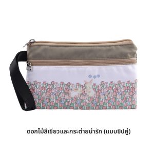 กระเป๋าถือผู้หญิง กระเป๋าถือแบบมีซิปหลายชั้น กระเป๋าสะพายข้างสำหรับเดินเล่น กระเป๋าสะพายข้างสุดน่ารักสำหรับฤดูร้อน กระเป๋าสะพายข้างแบบอเนกประสงค์