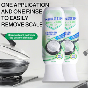 One wash removes stubborn black stains Pot Bottom Cleaner Pencuci Periuk Berkerak Pot Cleaner Pencuci Kuali Hitam Berkarat Pencuci Periuk Hitam Hitam Pencuci Kerak Periuk Safe for Most Cookware