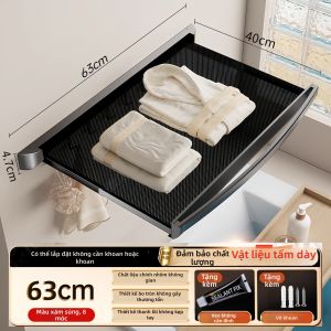 ROLONG | Giá Đỡ Khăn Không Cần Khoan Móng Gấp Được