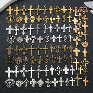 20/100 Styles Antique Silver Crosses - Perfect for Handmade Jewelry like Necklaces Bracelets & Earrings"