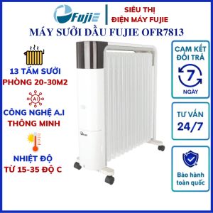 Máy sưởi dầu FujiE OFR7813 Máy sưởi ấm 13 tấm sưởi công nghệ A.I thông minh - Nhập khẩu chính hãng - Bảo hành toàn quốc